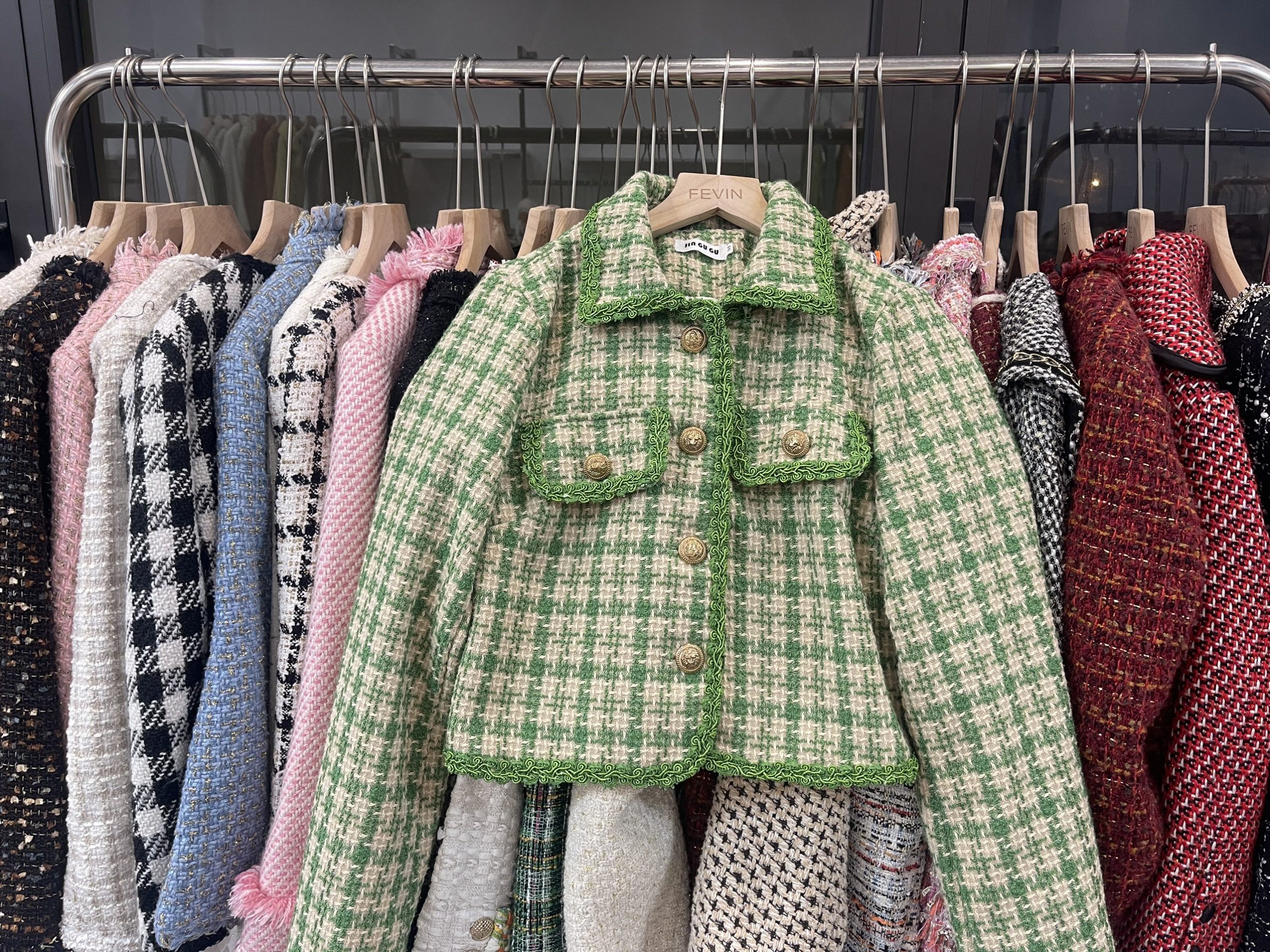 Áo Khoác Vải Dạ Tweed Hàn Quốc - Tổng kho hàng thùng Miền Bắc