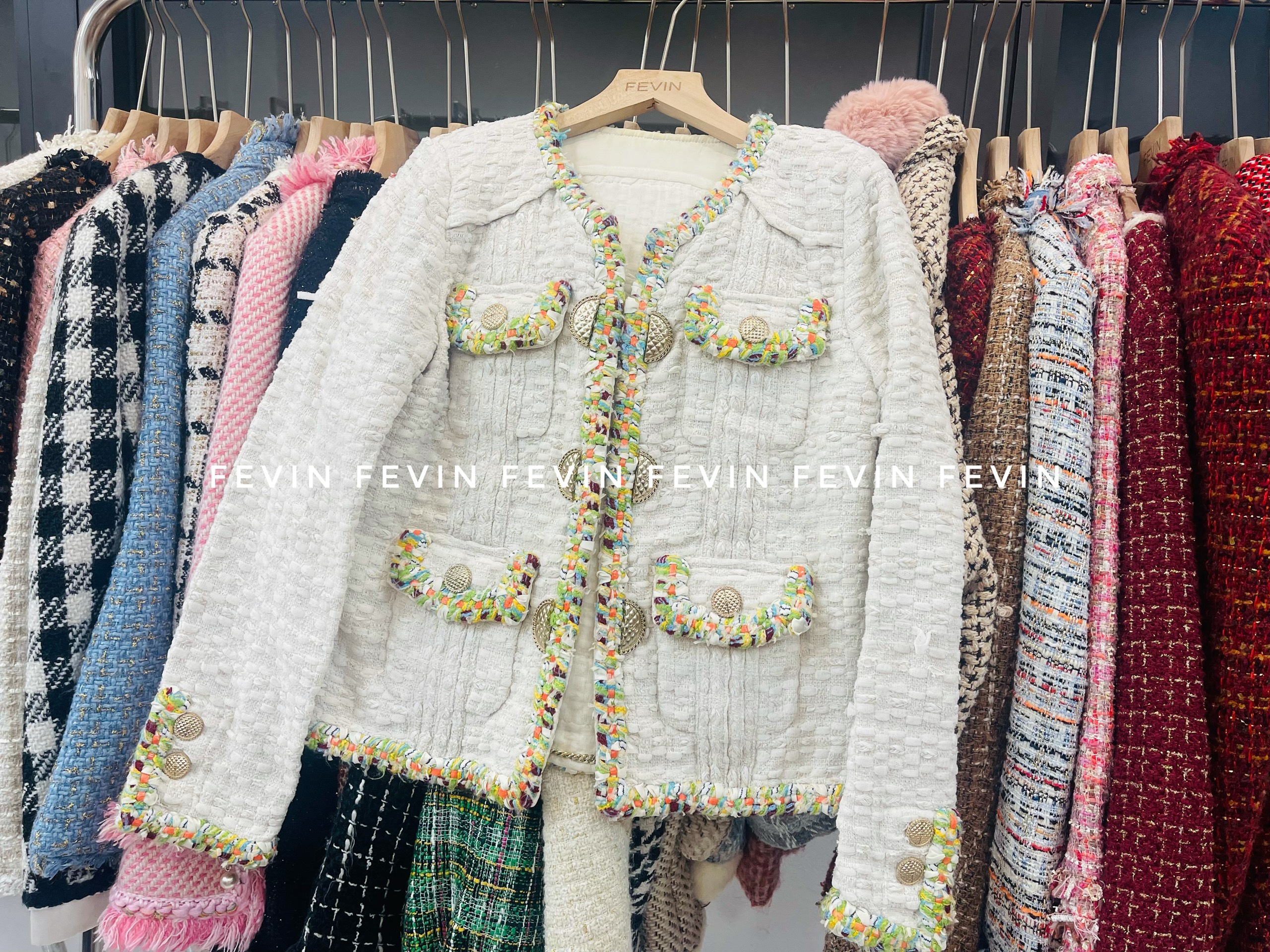 Áo Khoác Vải Dạ Tweed Hàn Quốc - Tổng kho hàng thùng Miền Bắc