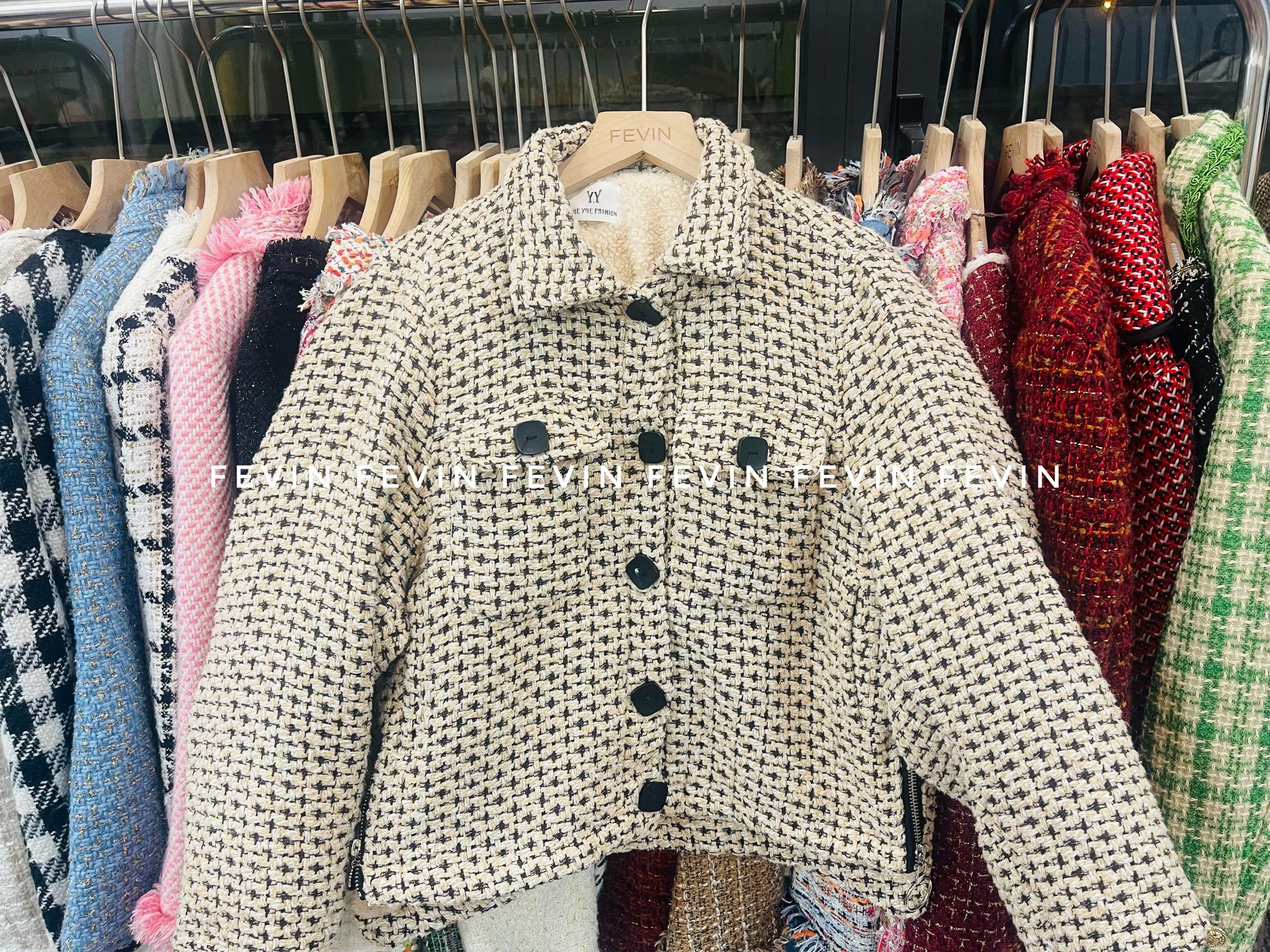 Áo Khoác Vải Dạ Tweed Hàn Quốc - Tổng kho hàng thùng Miền Bắc