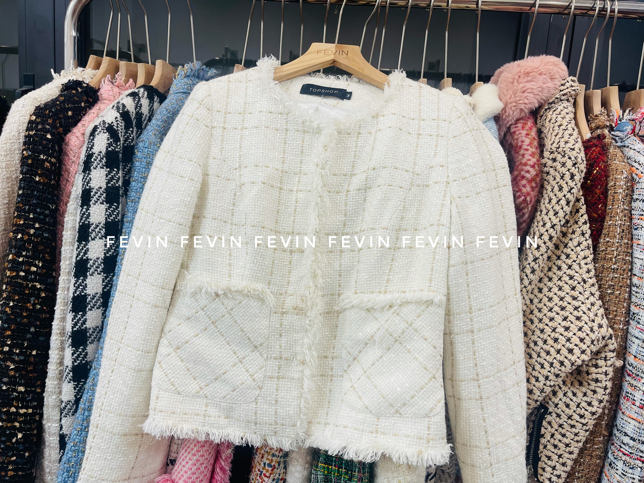 Áo Khoác Vải Dạ Tweed Hàn Quốc - Tổng kho hàng thùng Miền Bắc